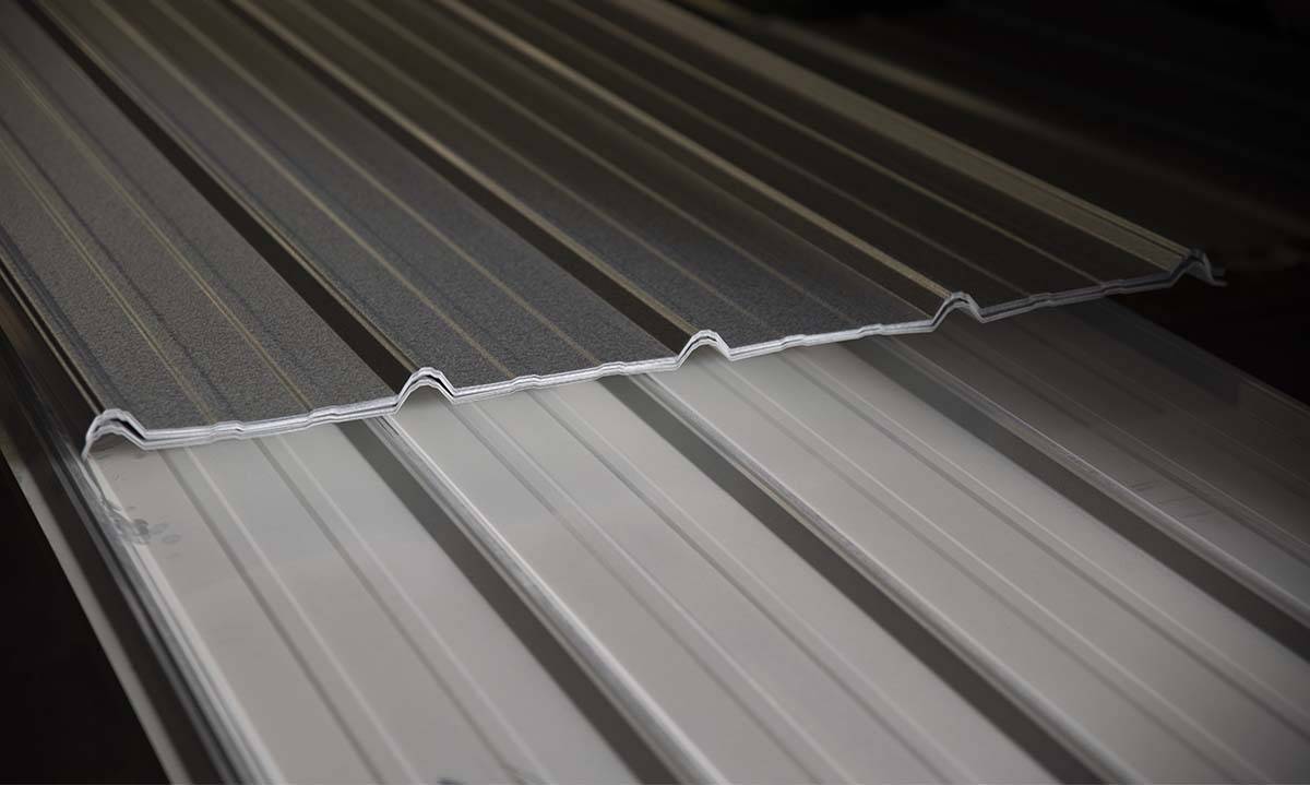 Stack of metal roofing panels